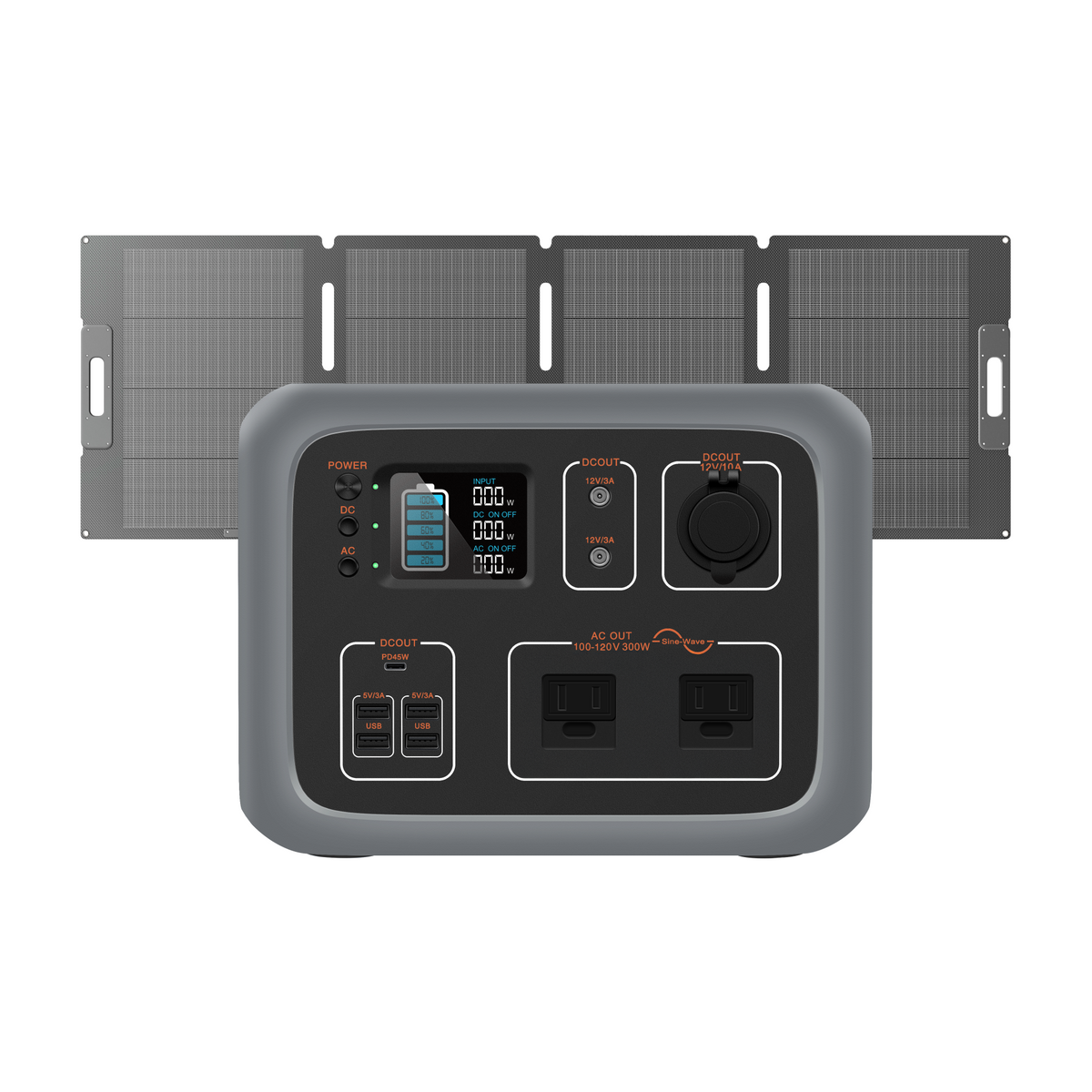 BLUETTI AC50S Estação de Energia Portátil | 300 W 500 Wh