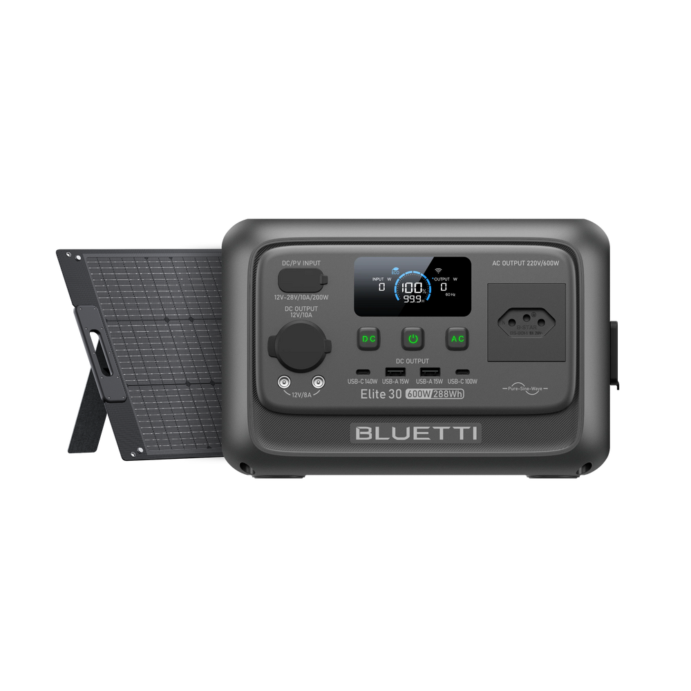 BLUETTI Elite 30 V2 Estação de Energia Portátil | 600 W 288 Wh