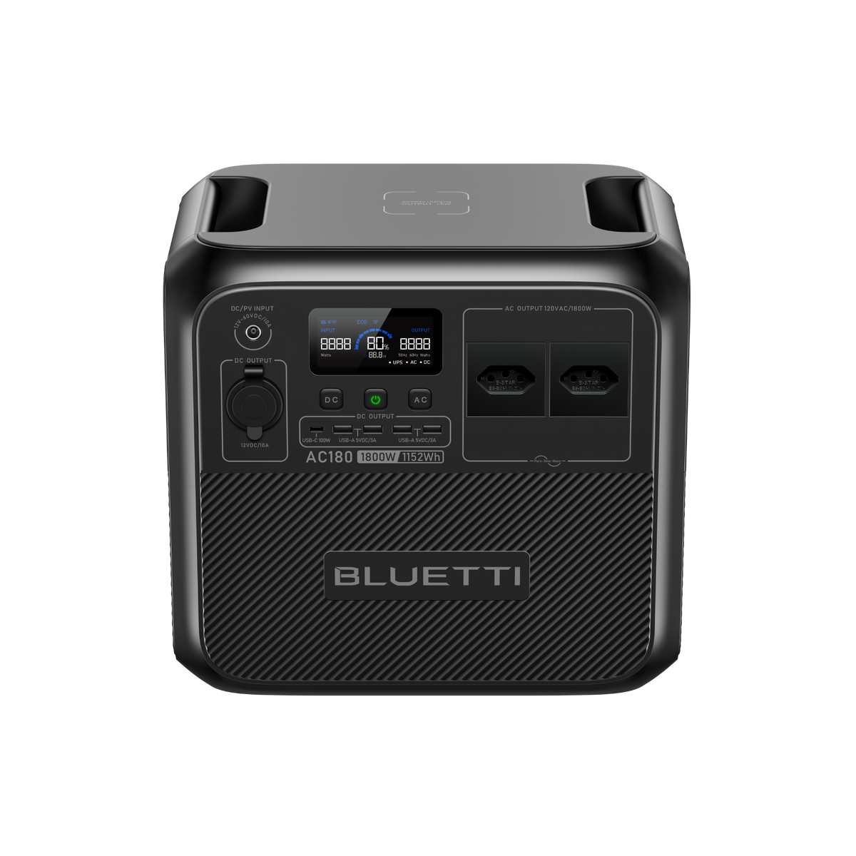 BLUETTI AC180 Estação de Energia Portátil | 1.800 W 1.152 Wh