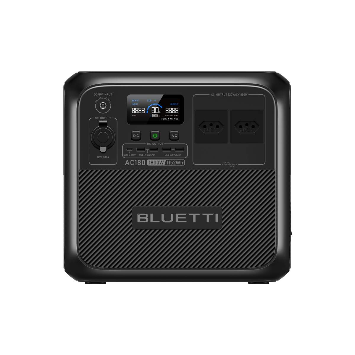 BLUETTI AC180 Estação de Energia Portátil | 1.800 W 1.152 Wh