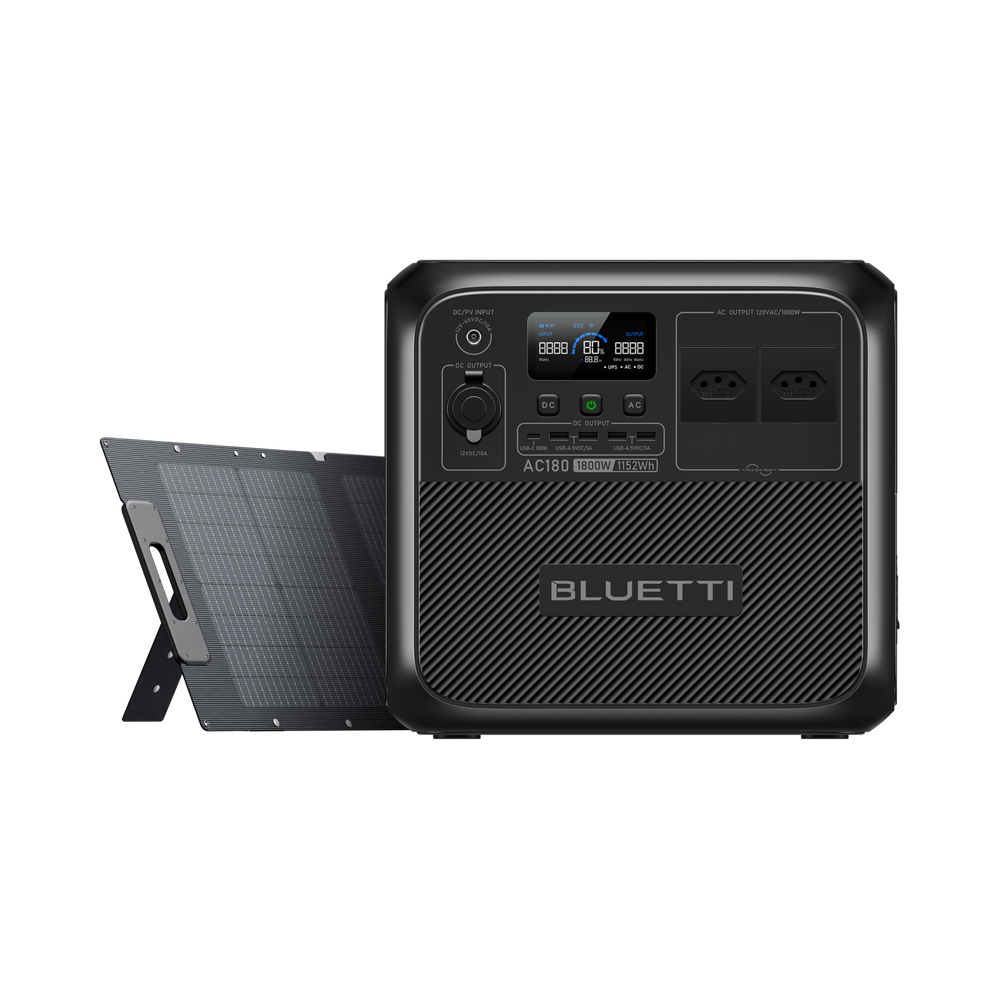 BLUETTI AC180 Estação de Energia Portátil | 1.800 W 1.152 Wh