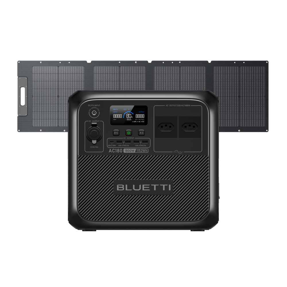 BLUETTI AC180 Estação de Energia Portátil | 1.800 W 1.152 Wh