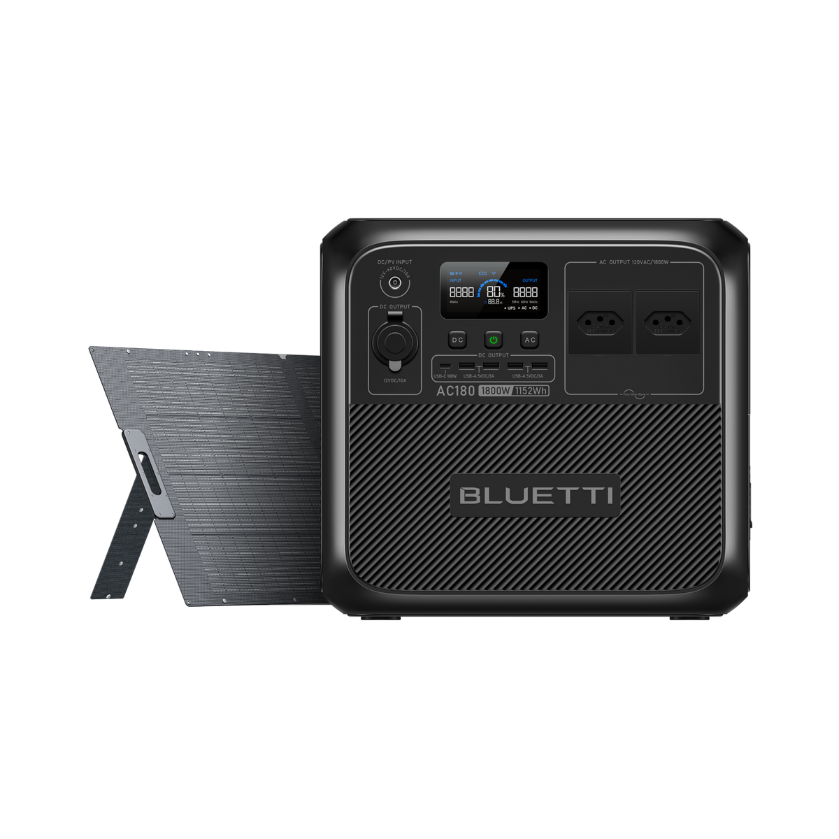 BLUETTI AC180 Estação de Energia Portátil | 1.800 W 1.152 Wh