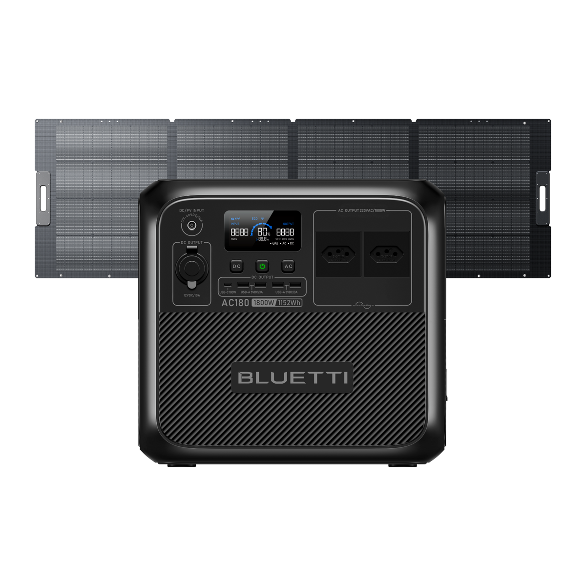 BLUETTI AC180 Estação de Energia Portátil | 1.800 W 1.152 Wh