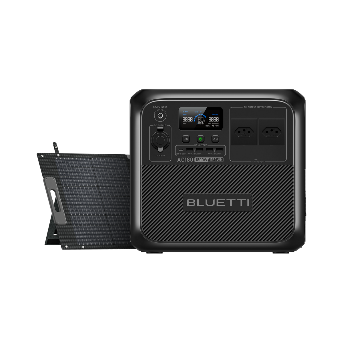 BLUETTI AC180 Estação de Energia Portátil | 1.800 W 1.152 Wh
