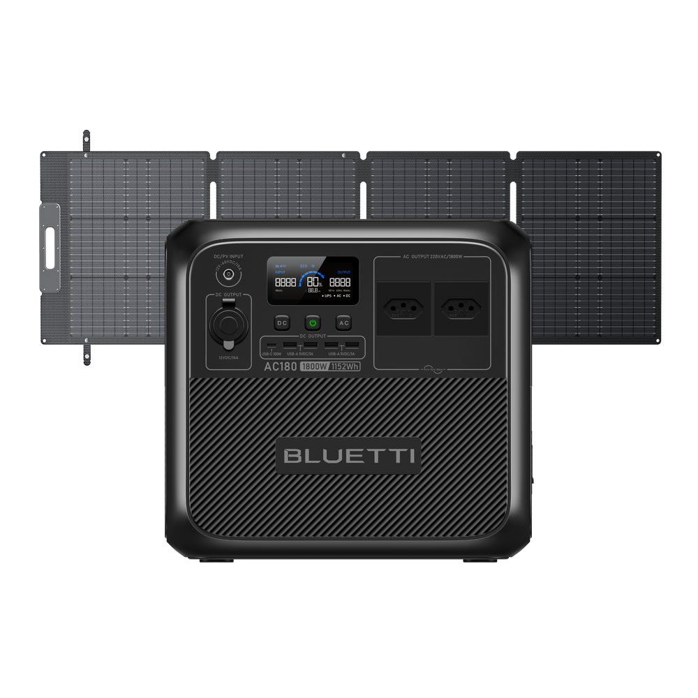 BLUETTI AC180 Estação de Energia Portátil | 1.800 W 1.152 Wh
