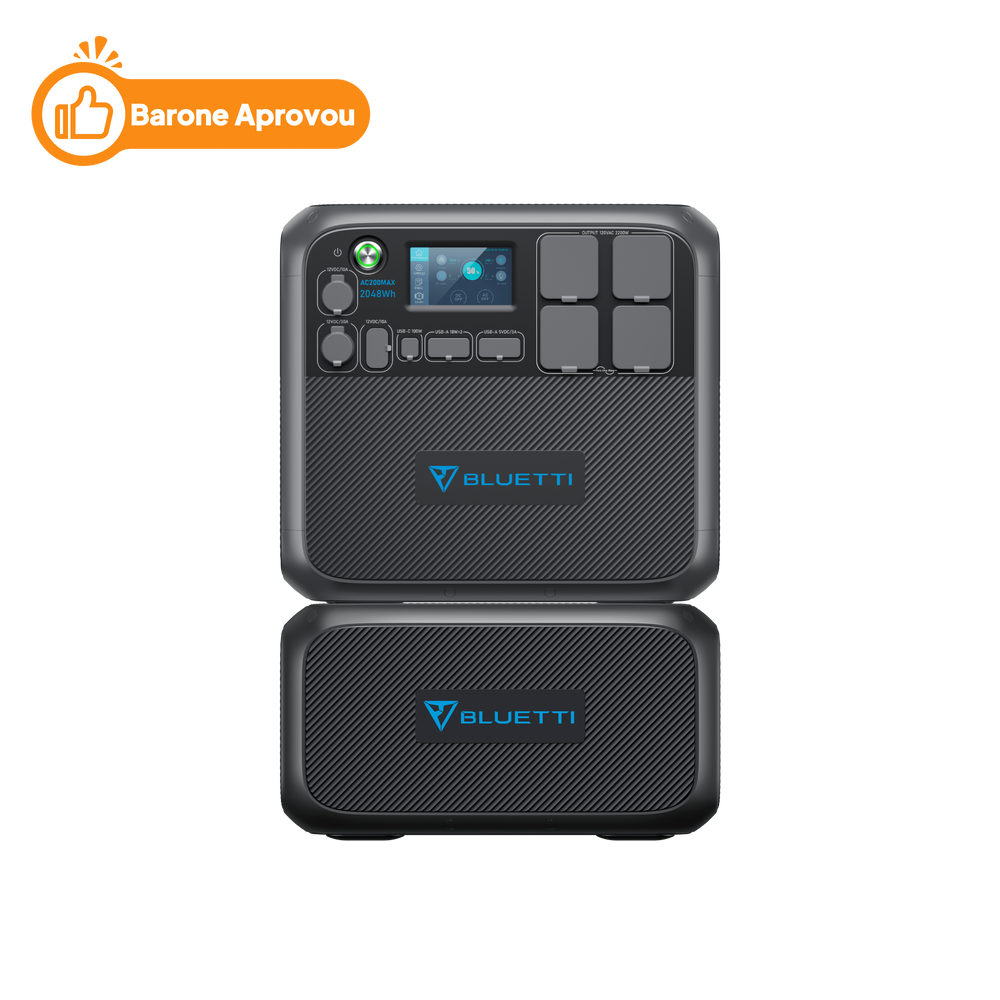 BLUETTI AC200MAX Central Elétrica Expansível | 2.200 W 2.048 Wh