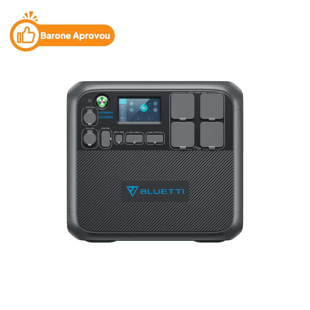 BLUETTI AC200MAX Central Elétrica Expansível | 2.200 W 2.048 Wh