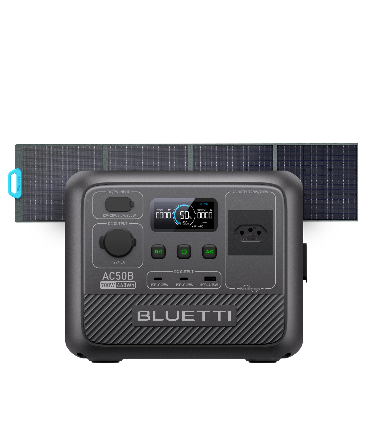 BLUETTI AC50B Estação de Energia Portátil | 700 W 448 Wh