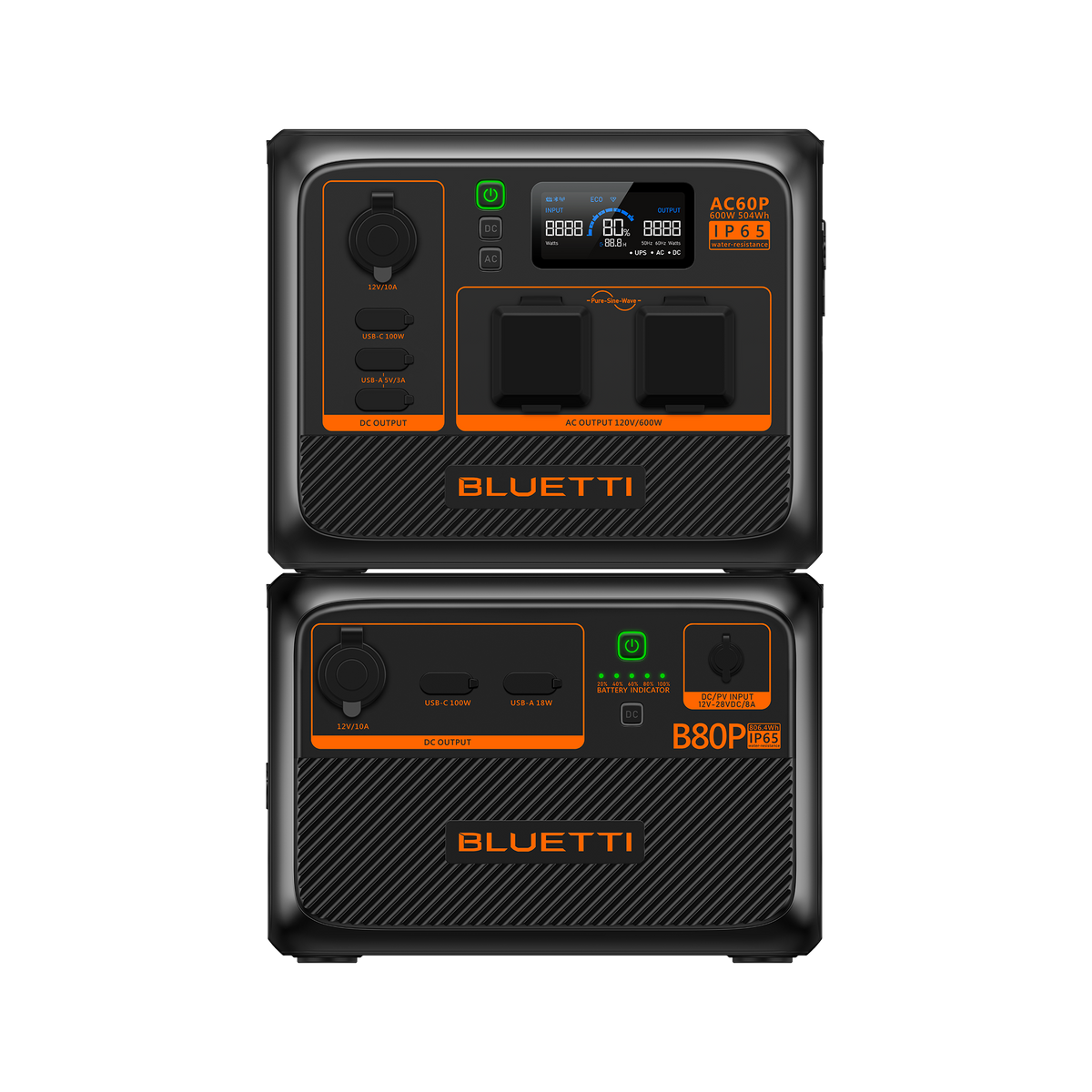 BLUETTI AC60P Estação de Energia Portátil | 600 W 504 Wh