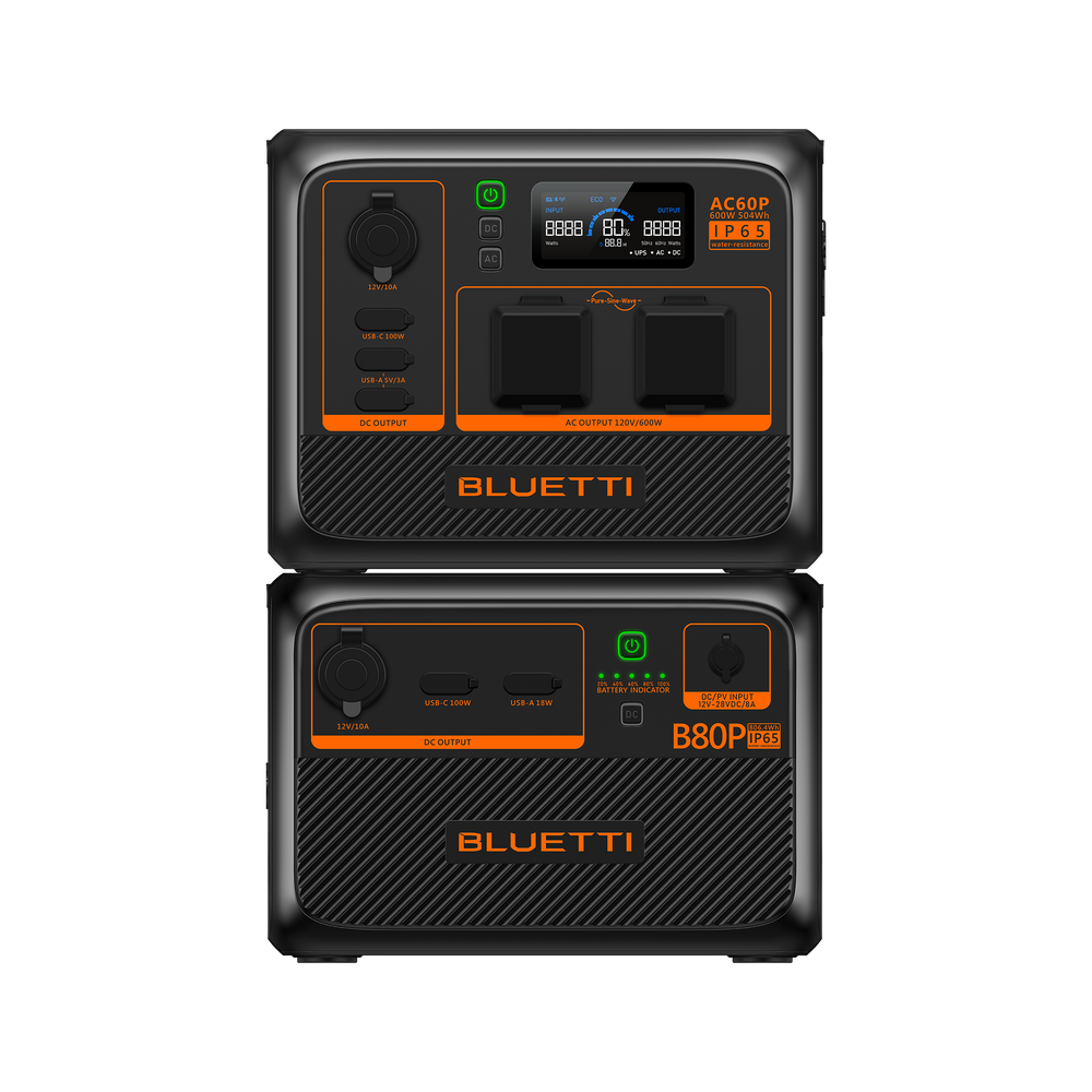 BLUETTI AC60P Estação de Energia Portátil | 600 W 504 Wh