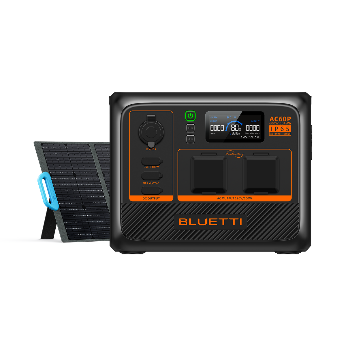 BLUETTI AC60P Estação de Energia Portátil | 600 W 504 Wh