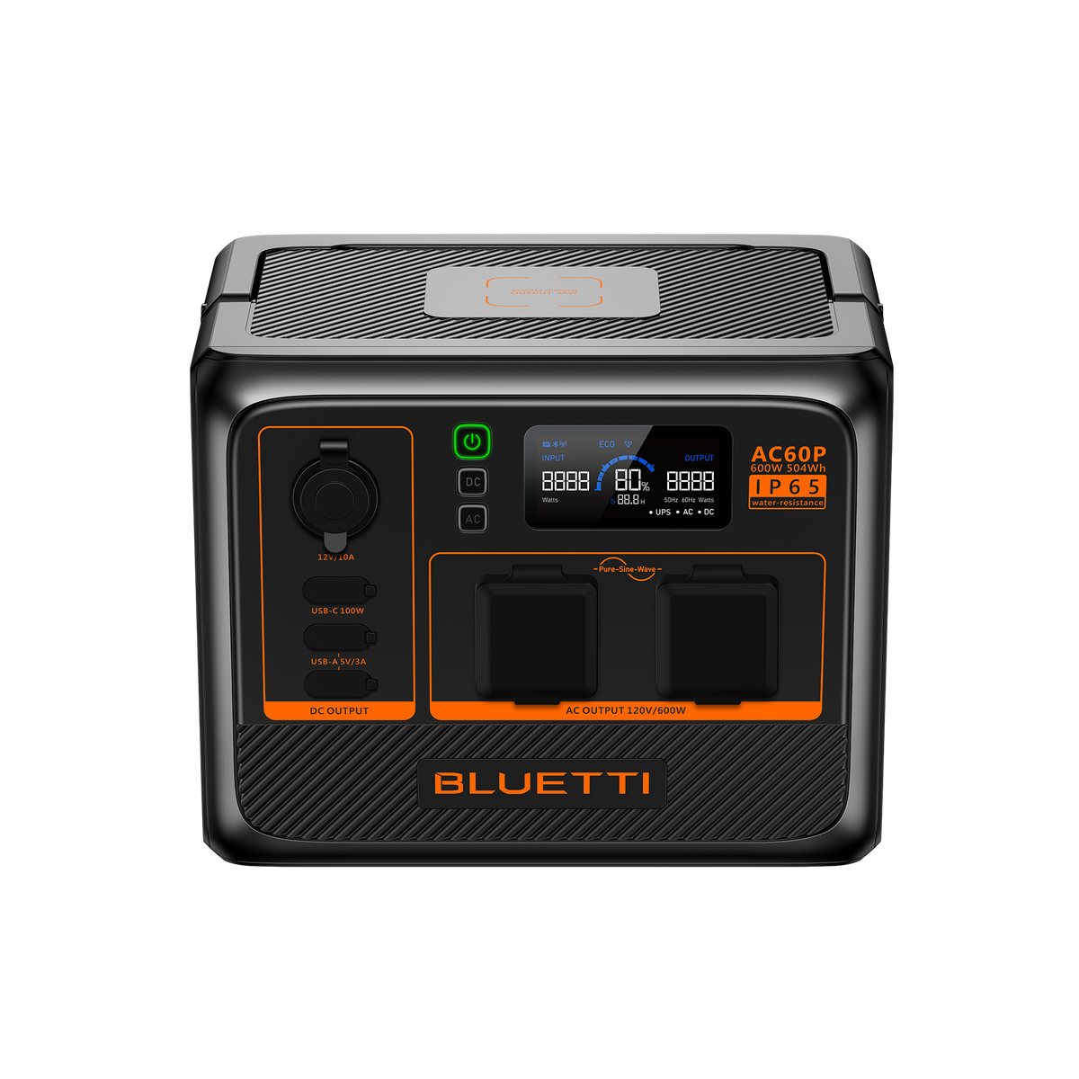BLUETTI AC60P Estação de Energia Portátil | 600 W 504 Wh