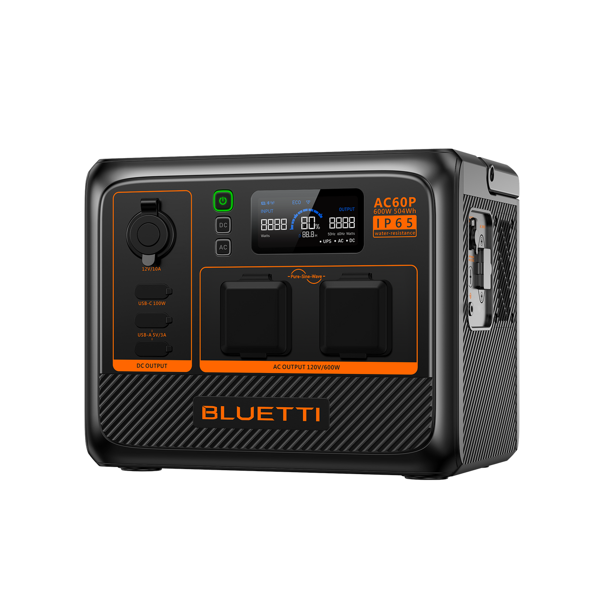 BLUETTI AC60P Estação de Energia Portátil | 600 W 504 Wh