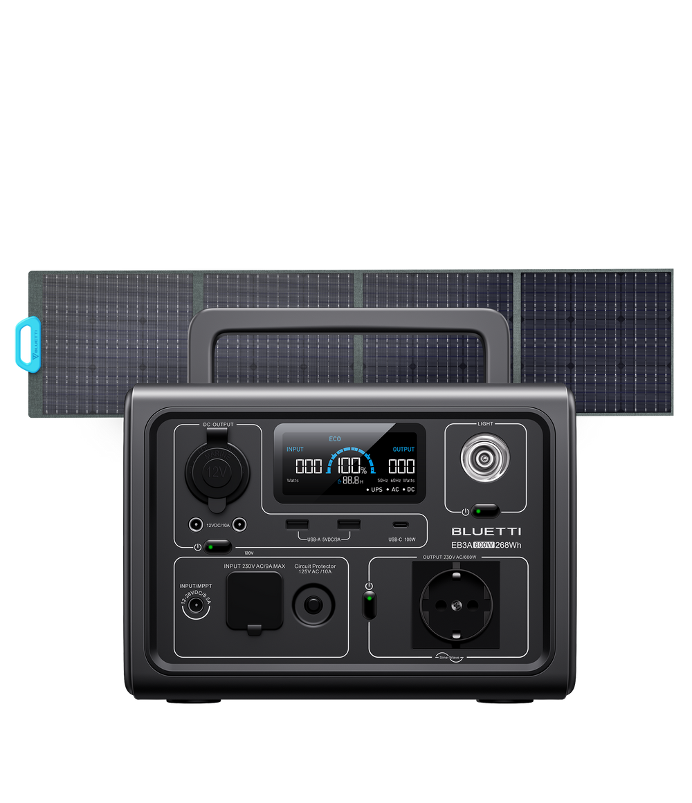 BLUETTI EB3A Estação de Energia Portátil | 600 W 268 Wh