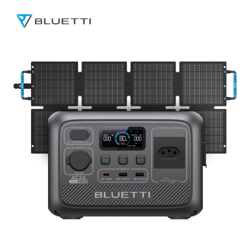 BLUETTI AC2A Estação de Energia Portátil | 300 W 204 Wh