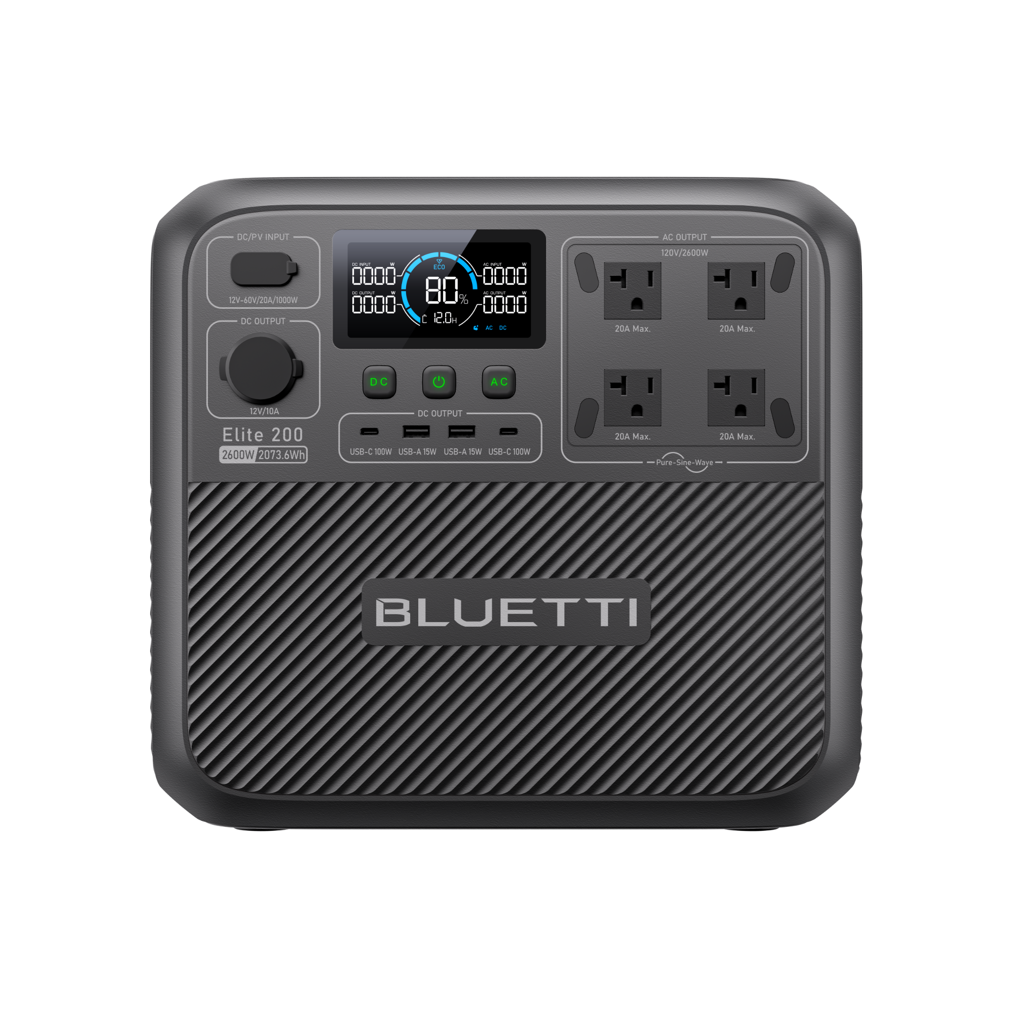 BLUETTI ポータブル電源 Elite 200 V2 BLUETTI Elite 200 V2 Estação de Energia Portátil | 2.600 W 2.073,6