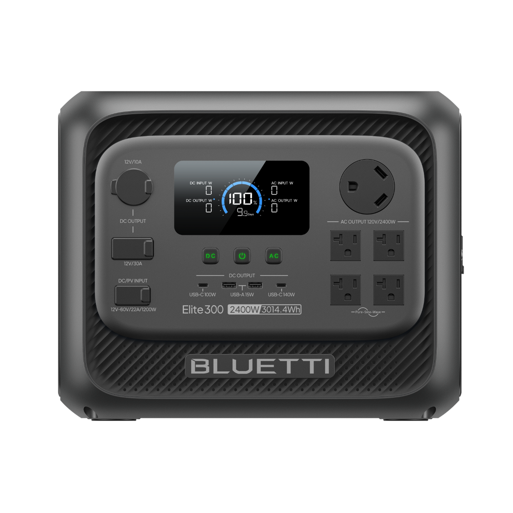 BLUETTI Elite 300 Estação de Energia Portátil | 2.400W 3.014,4Wh