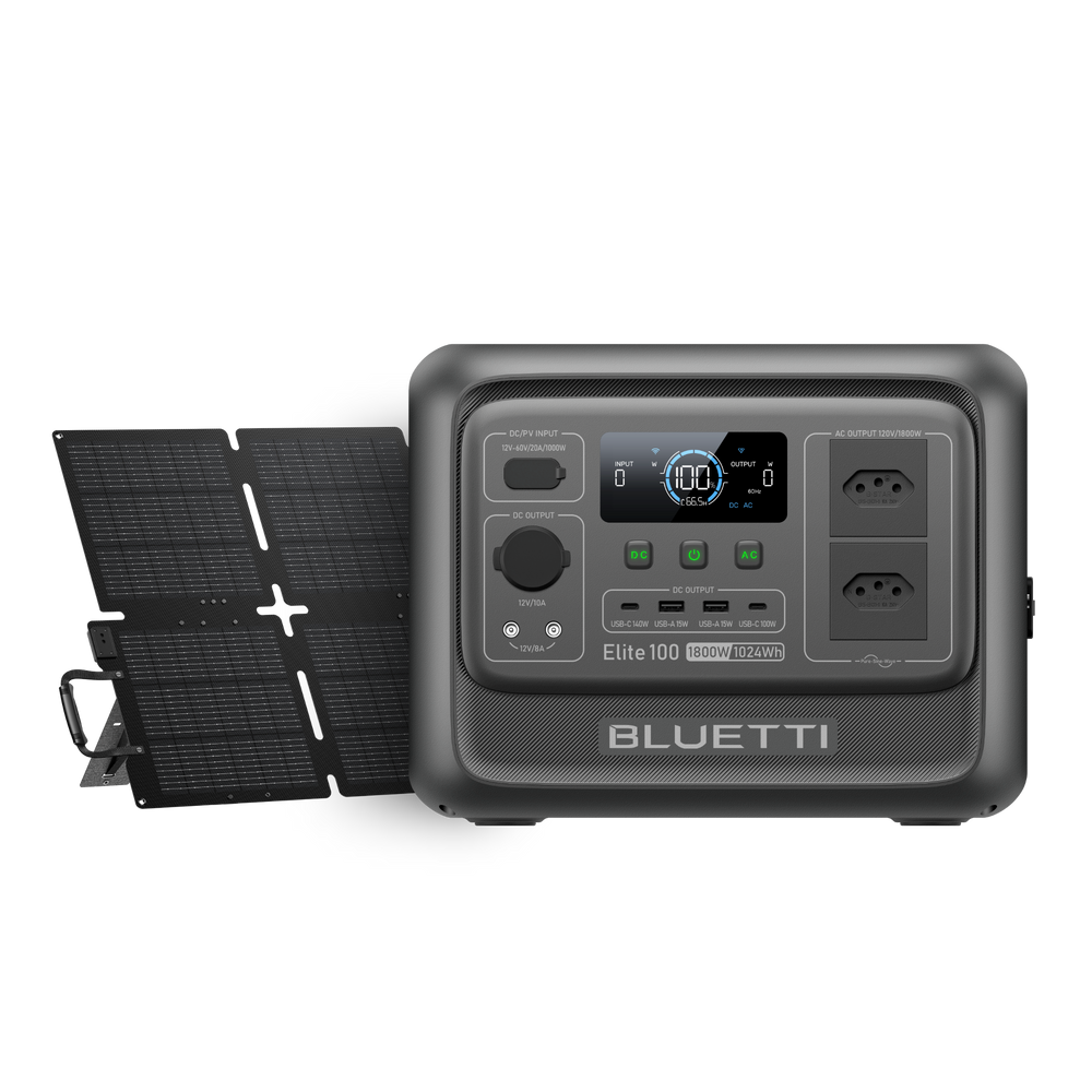 BLUETTI Elite 100 V2 Estação de Energia Portátil | 1.800W 1.024 Wh