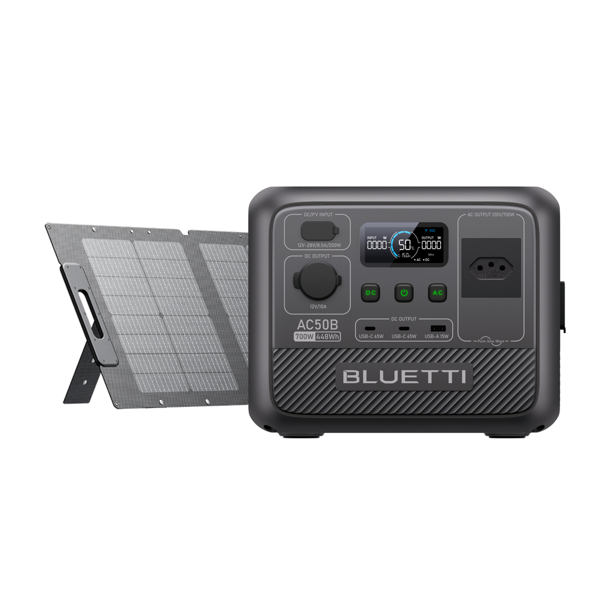 BLUETTI AC50B Estação de Energia Portátil | 700 W 448 Wh