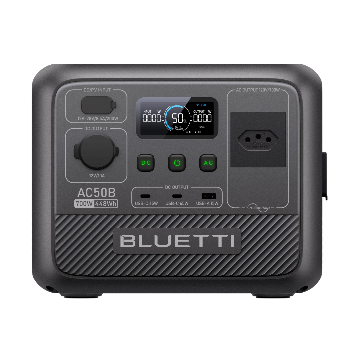 BLUETTI AC50B Estação de Energia Portátil | 700 W 448 Wh