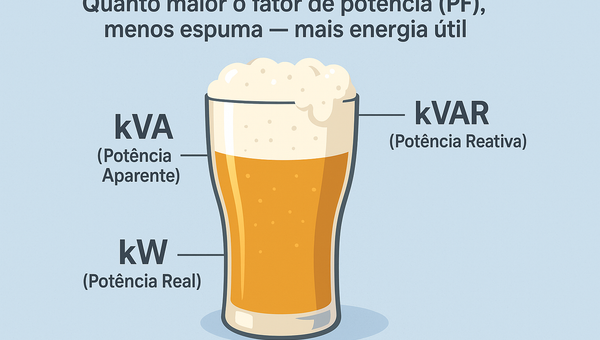 Qual é a diferença entre kW e kVA?