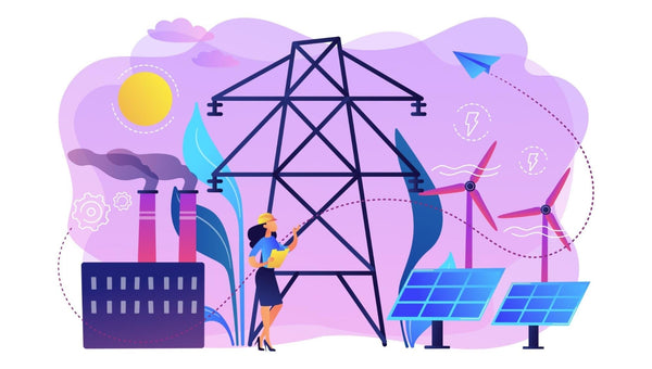 Desenho de gerador de energia