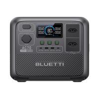 BLUETTI AC70 Estação de Energia Portátil | 1000 W 768 Wh