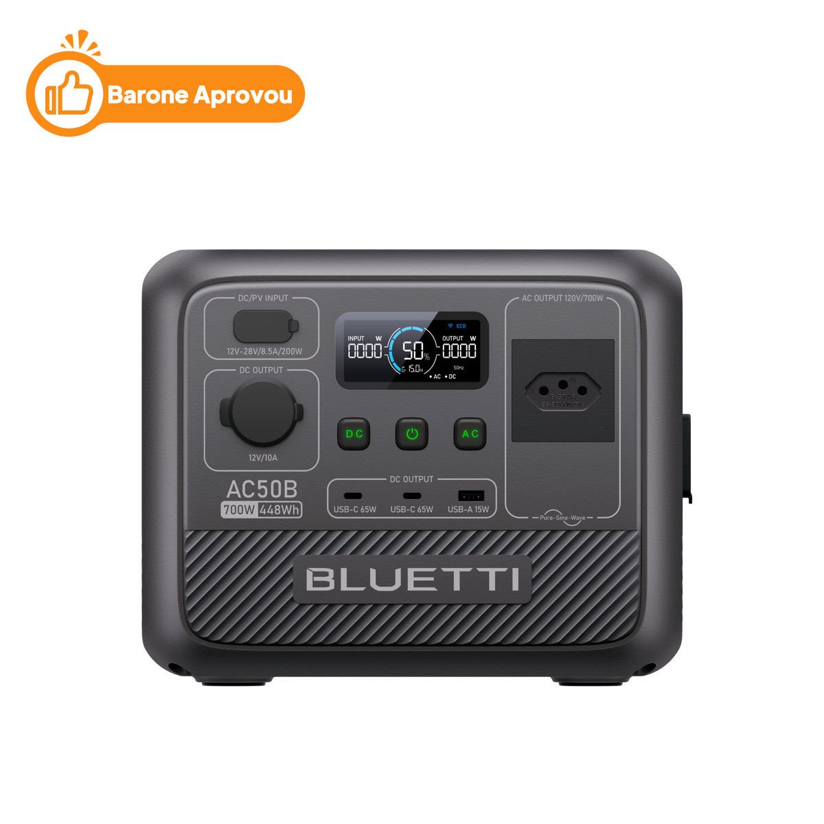 BLUETTI AC50B Estação de Energia Portátil | 700 W 448 Wh