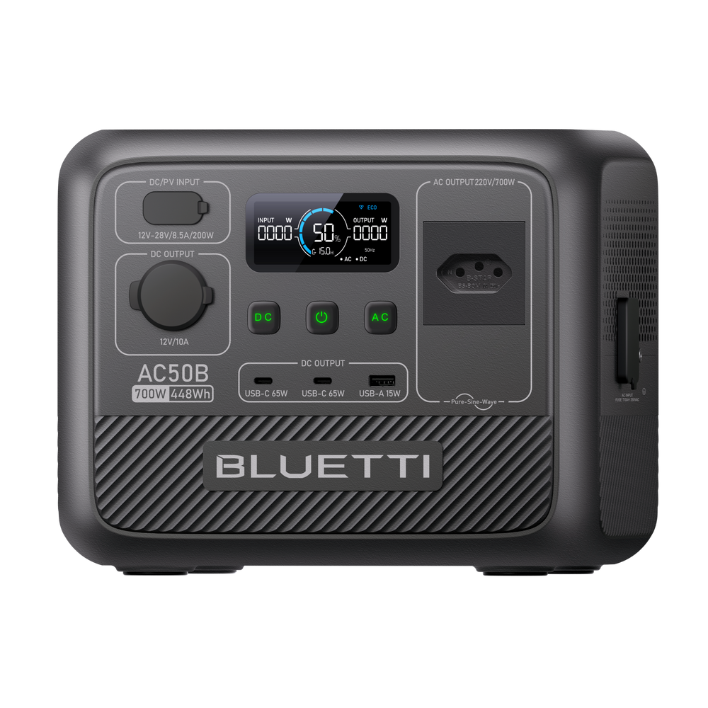 BLUETTI AC50B Estação de Energia Portátil | 700 W 448 Wh