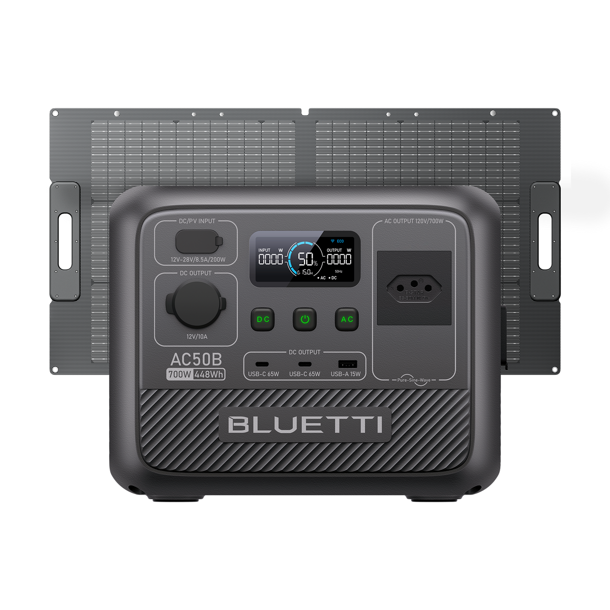 BLUETTI AC50B Estação de Energia Portátil | 700 W 448 Wh