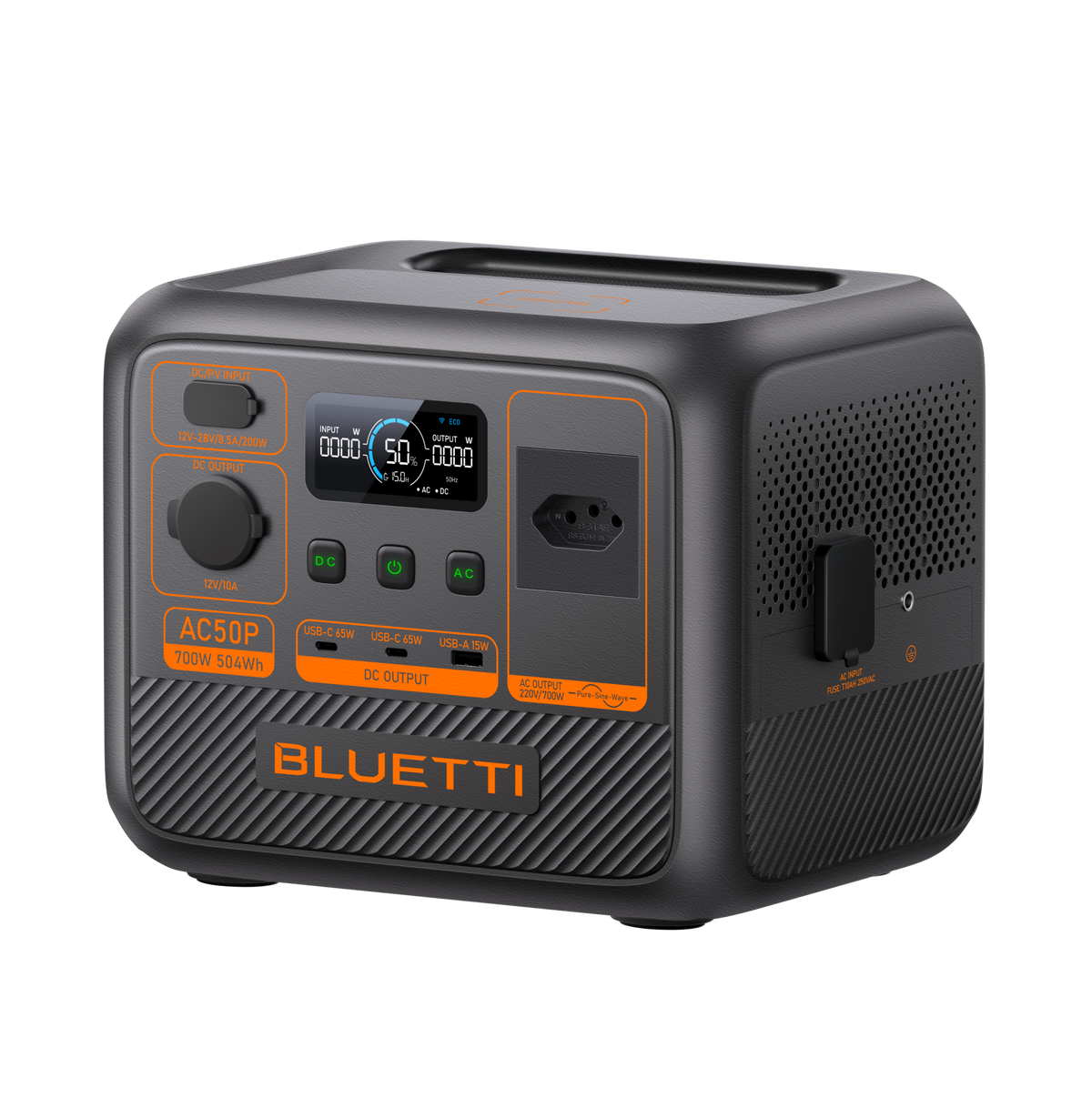 BLUETTI AC50P Estação de Energia Portátil | 700 W 504 Wh