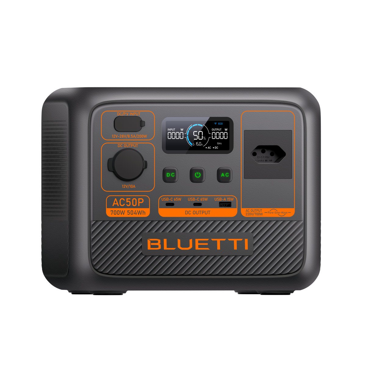 BLUETTI AC50P Estação de Energia Portátil | 700 W 504 Wh