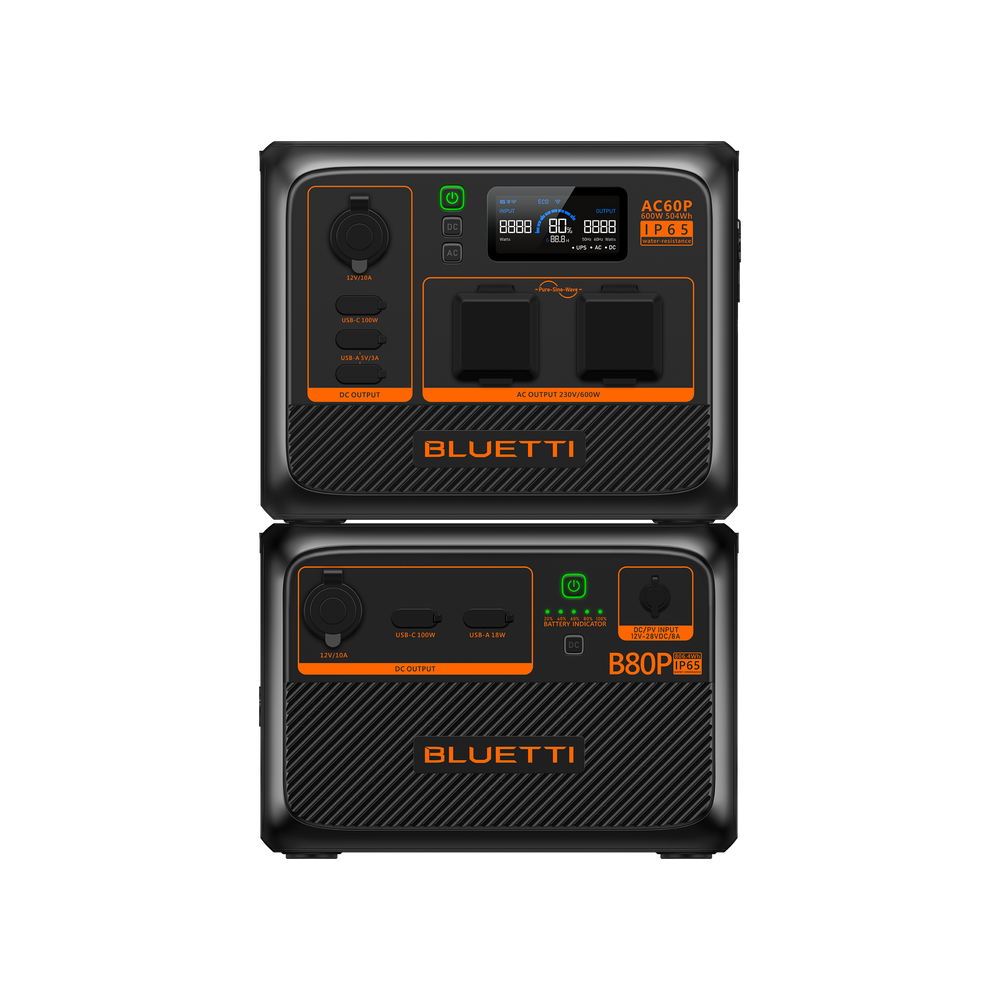 BLUETTI AC60P Estação de Energia Portátil | 600 W 504 Wh