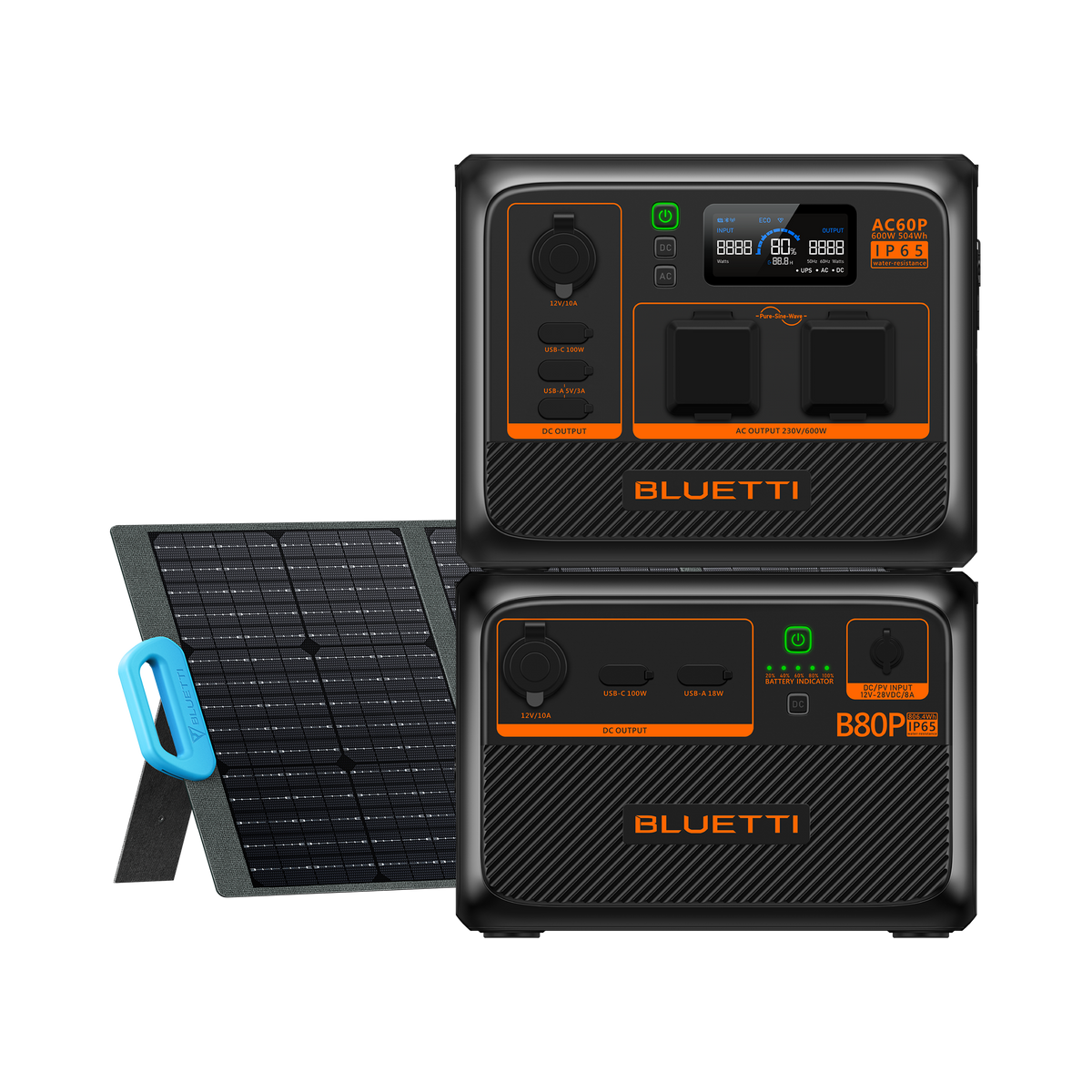 BLUETTI AC60P Estação de Energia Portátil | 600 W 504 Wh