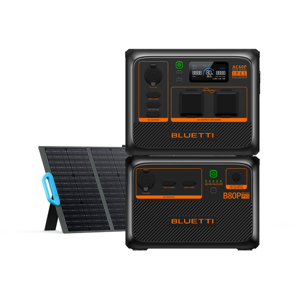 BLUETTI AC60P Estação de Energia Portátil | 600 W 504 Wh