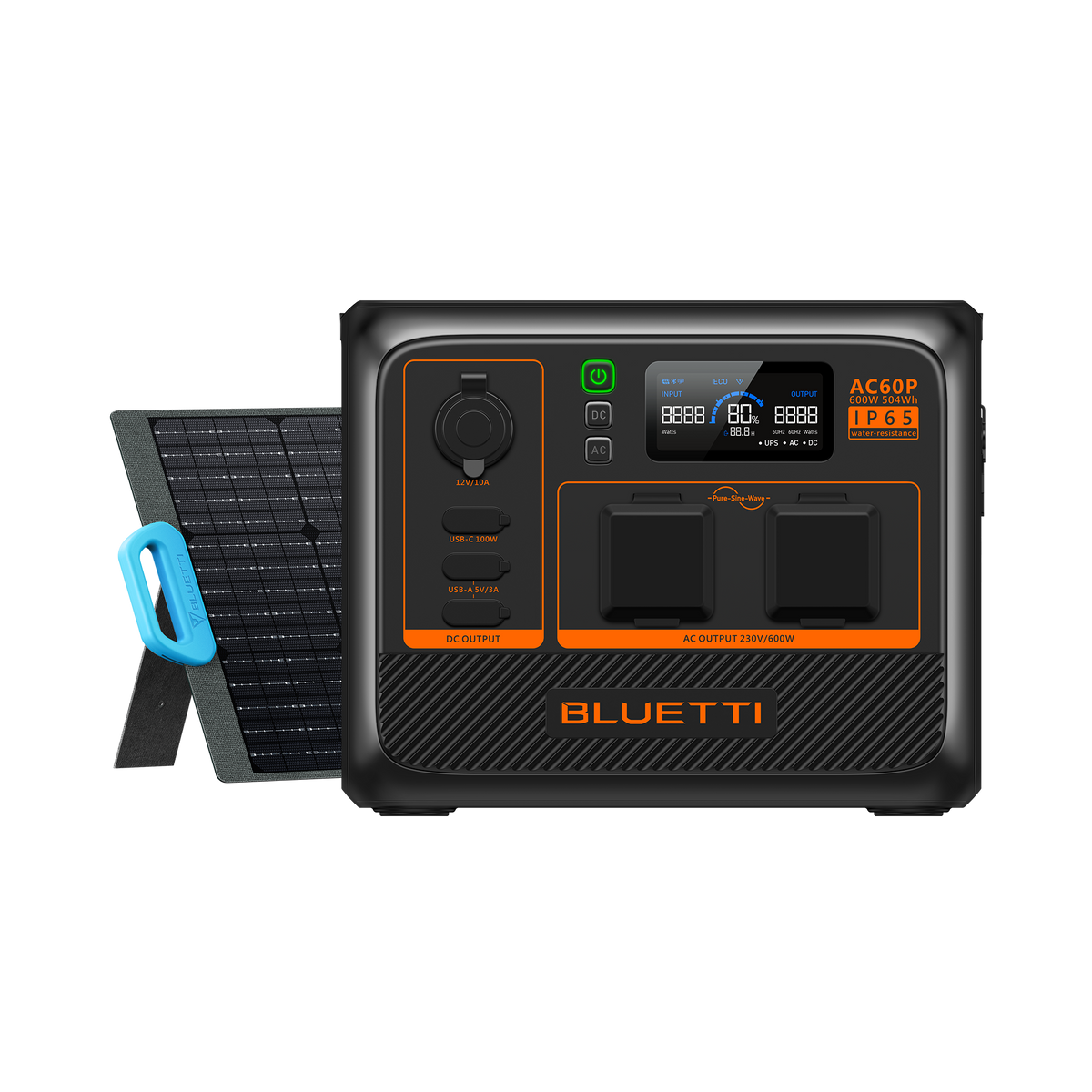 BLUETTI AC60P Estação de Energia Portátil | 600 W 504 Wh