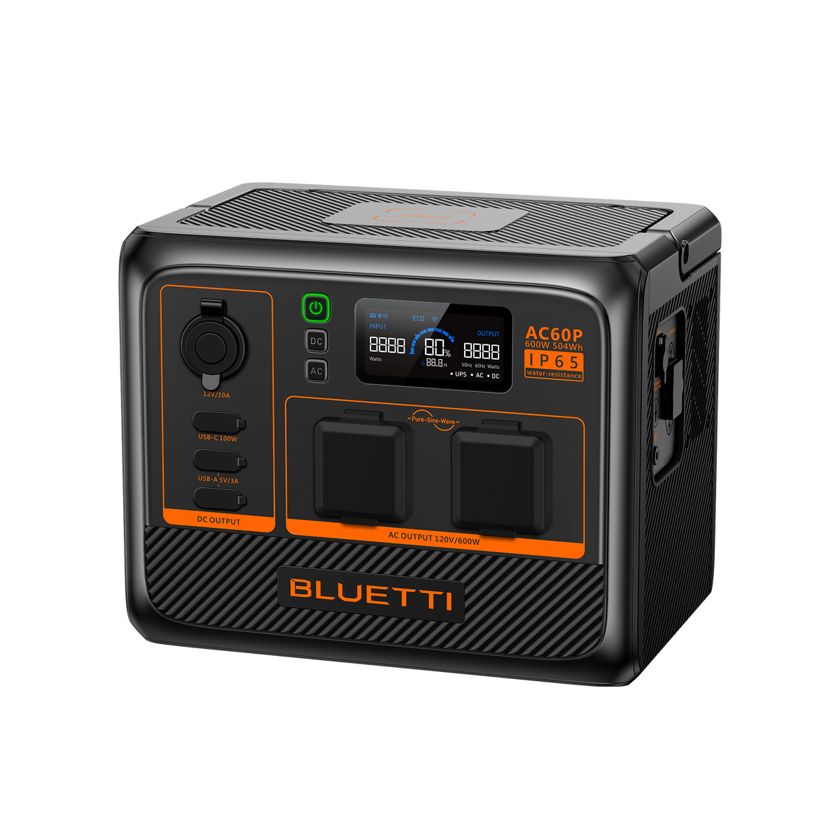 BLUETTI AC60P Estação de Energia Portátil | 600 W 504 Wh