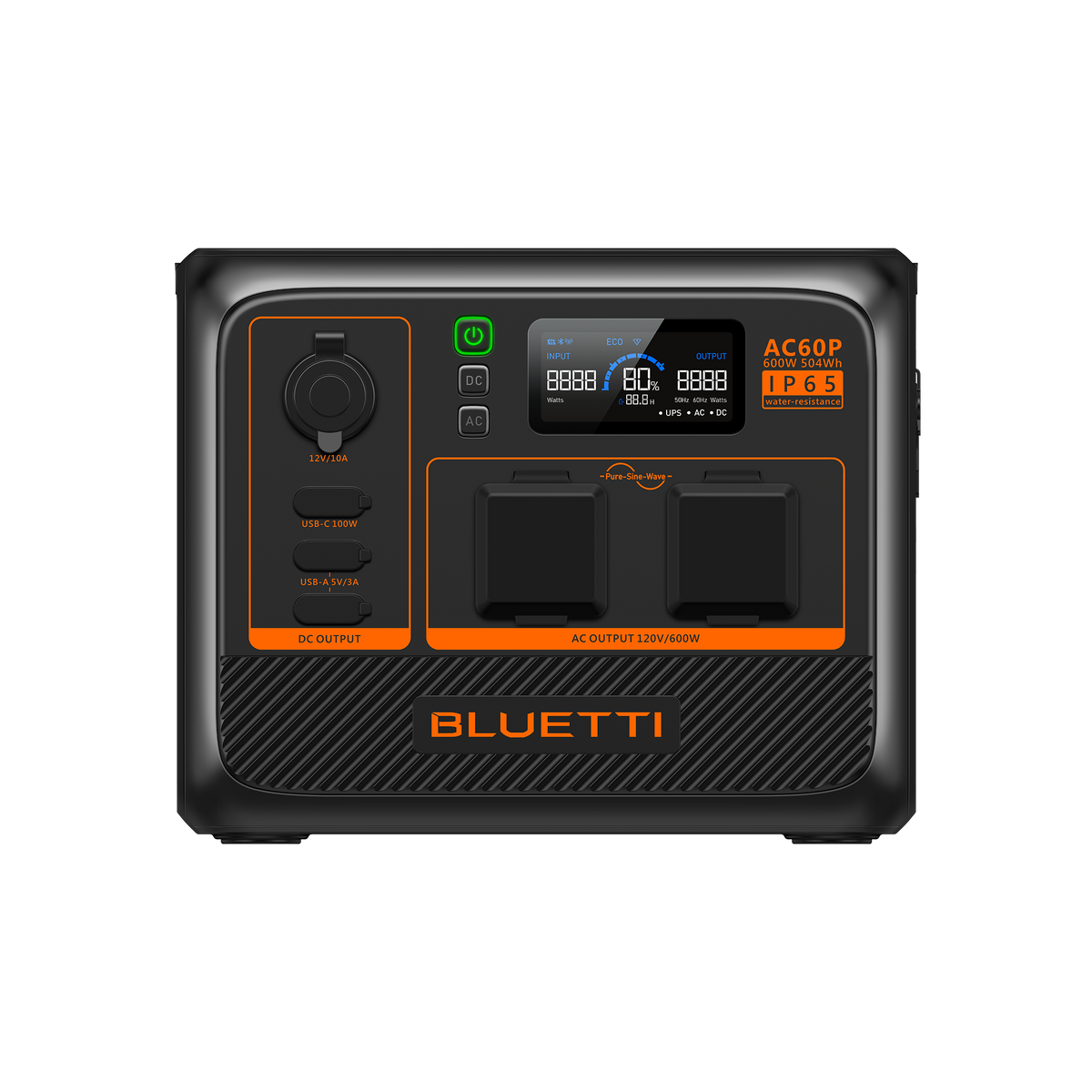 BLUETTI AC60P Estação de Energia Portátil | 600 W 504 Wh