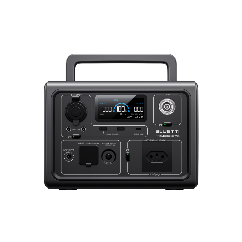 BLUETTI EB3A Estação de Energia Portátil | 600 W 268 Wh