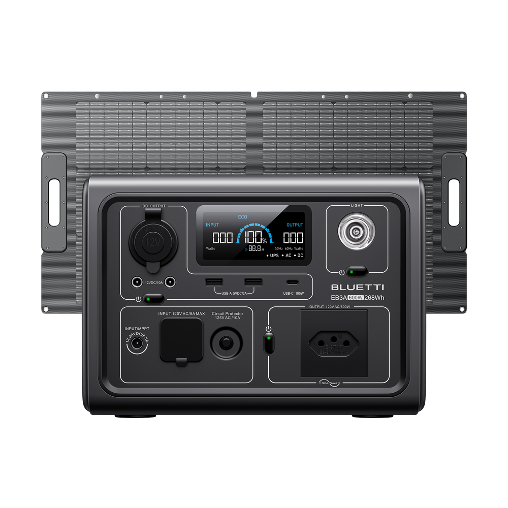 BLUETTI EB3A Estação de Energia Portátil | 600 W 268 Wh