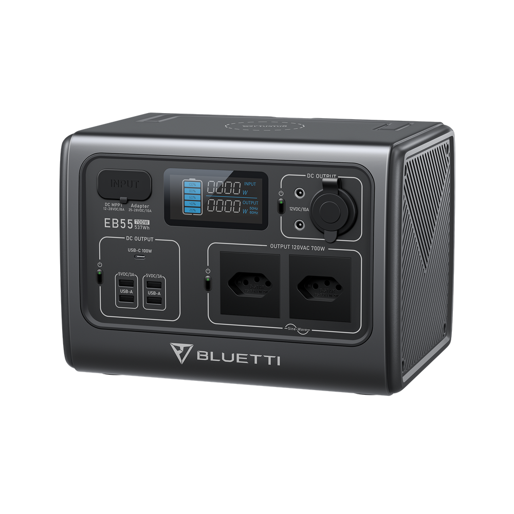 BLUETTI EB55 Estação de Energia Portátil | 700 W 537 Wh