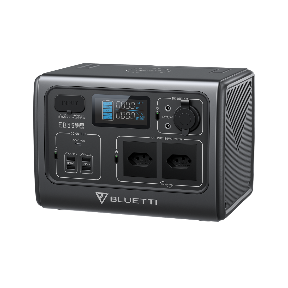 BLUETTI EB55 Estação de Energia Portátil | 700 W 537 Wh