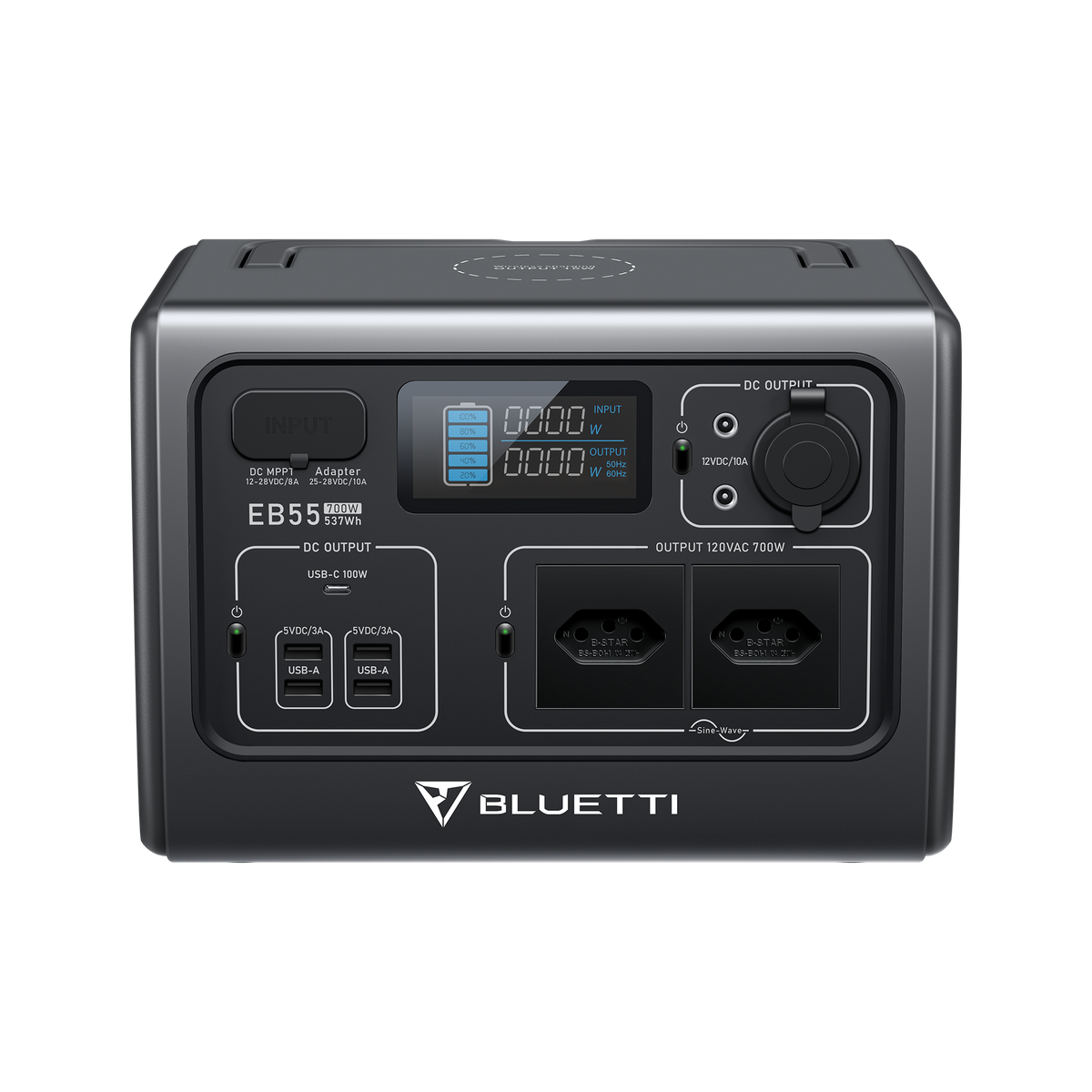 BLUETTI EB55 Estação de Energia Portátil | 700 W 537 Wh