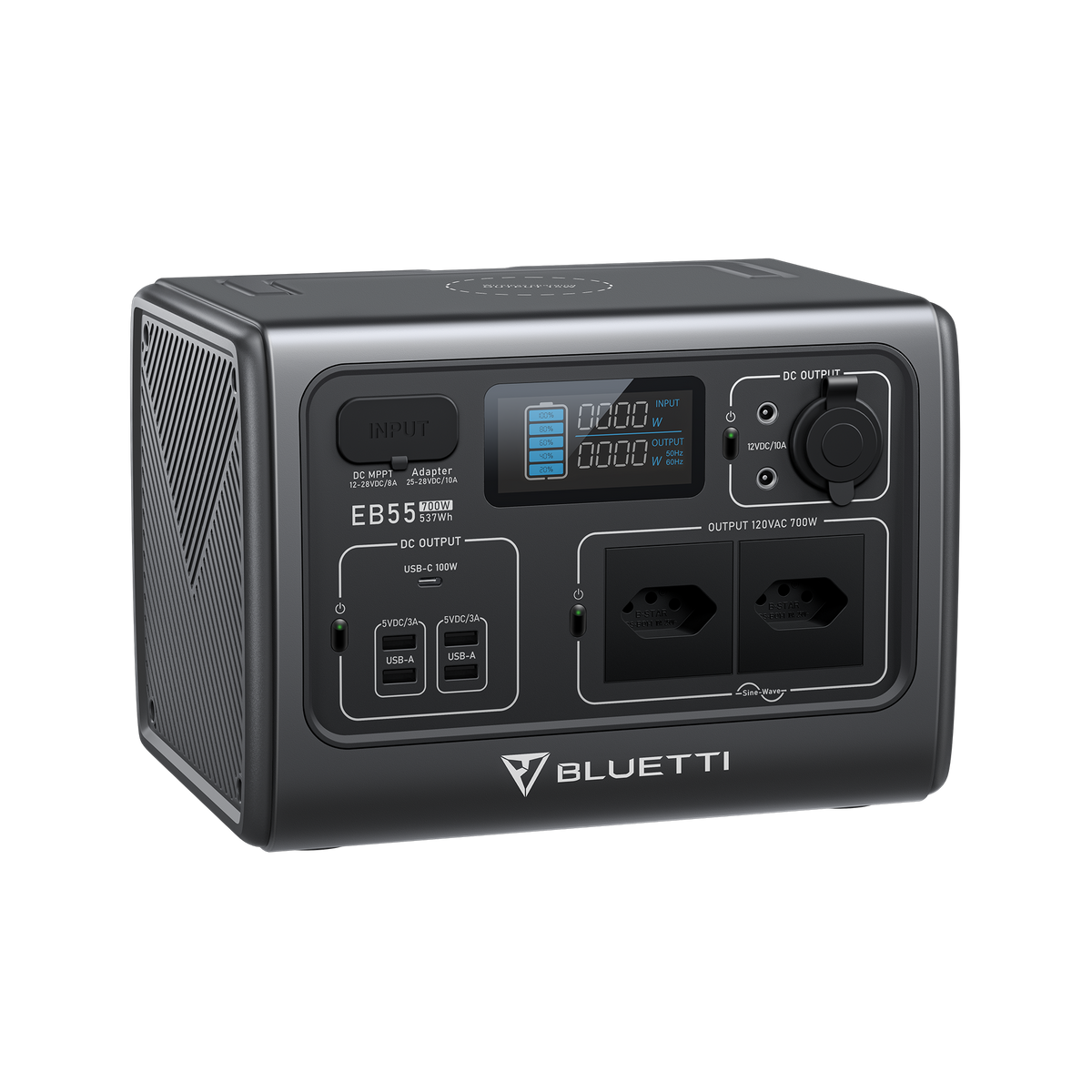 BLUETTI EB55 Estação de Energia Portátil | 700 W 537 Wh