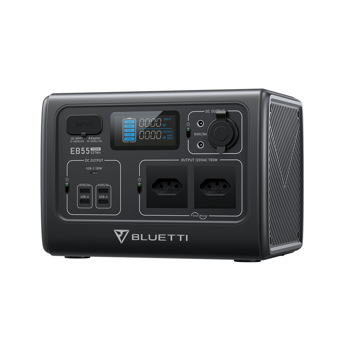 BLUETTI EB55 Estação de Energia Portátil | 700 W 537 Wh