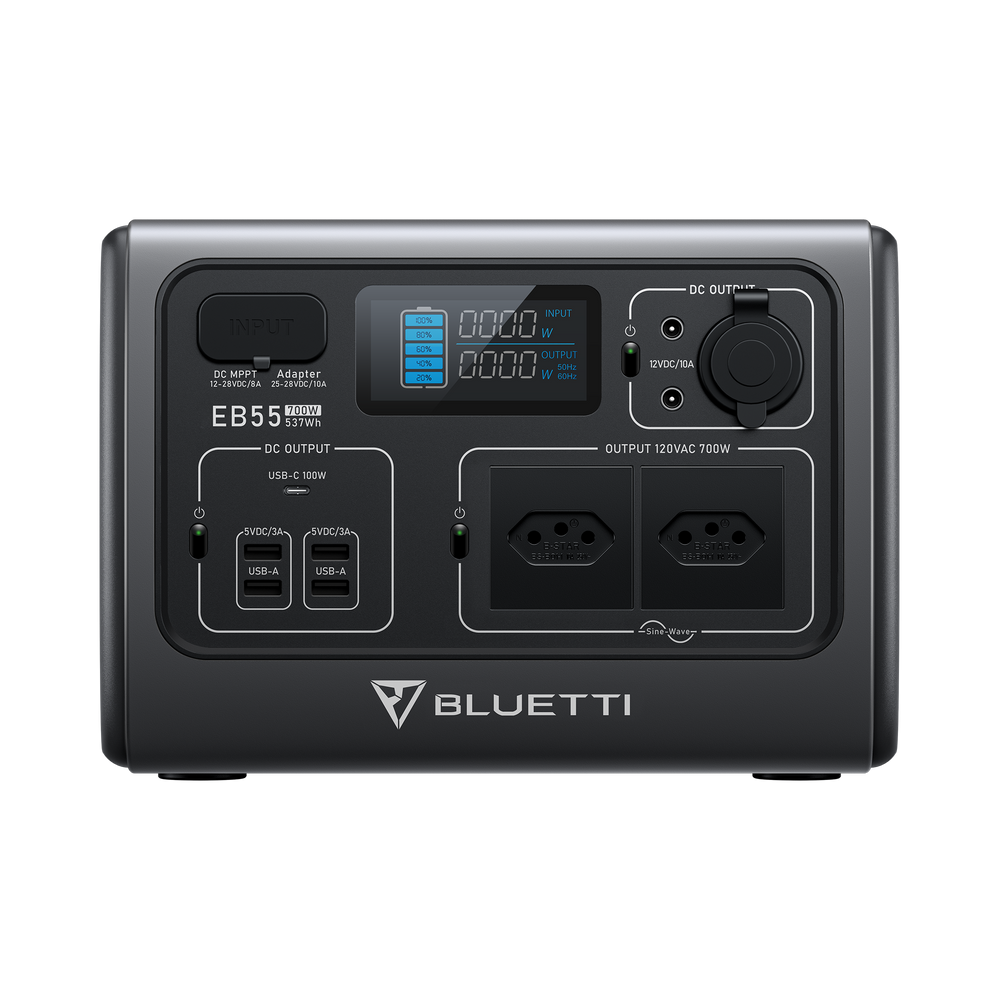 BLUETTI EB55 Estação de Energia Portátil | 700 W 537 Wh
