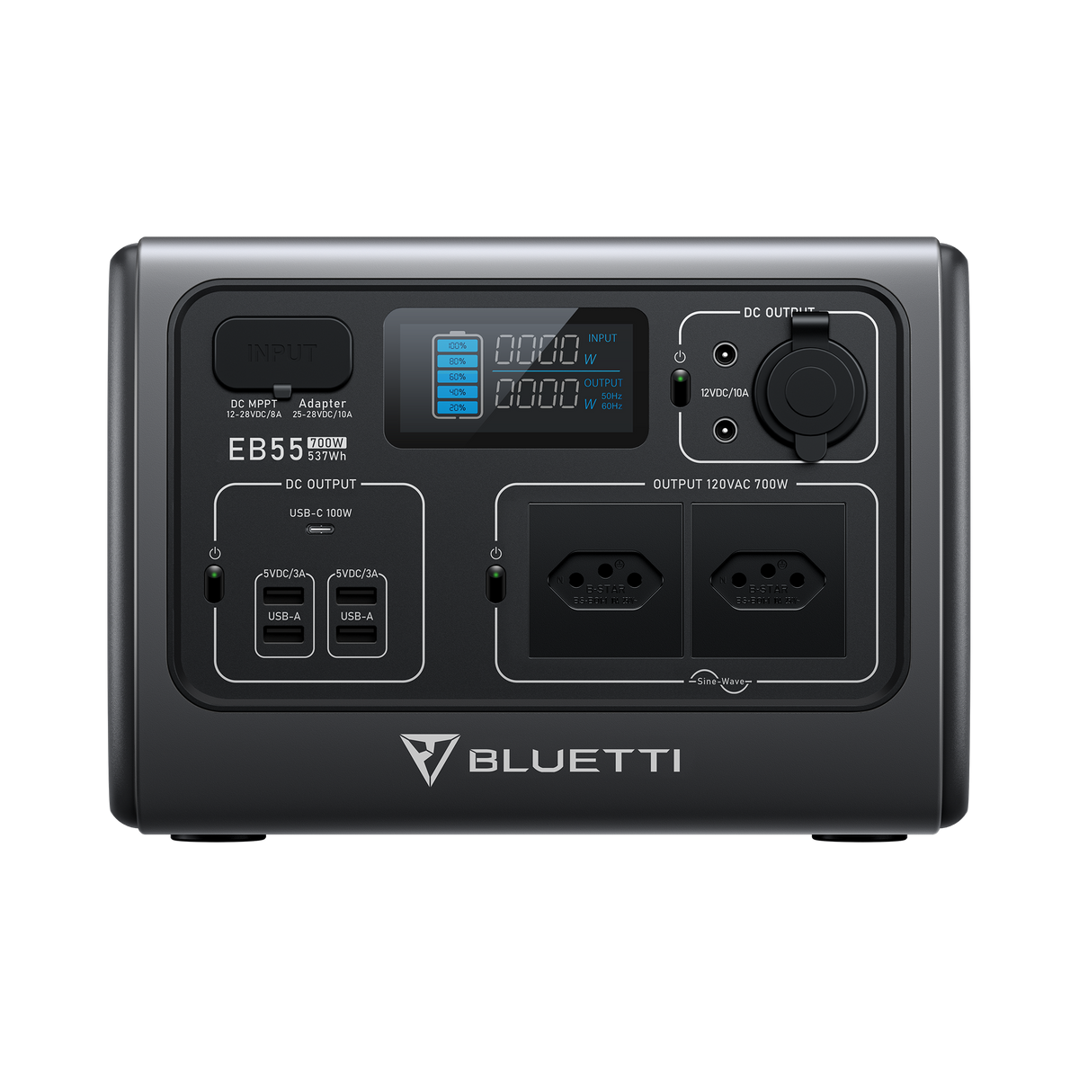 BLUETTI EB55 Estação de Energia Portátil | 700 W 537 Wh