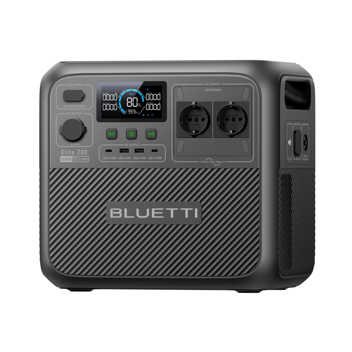 BLUETTI Elite 200 V2 Estação de Energia Portátil | 2.600 W 2.073,6 Wh