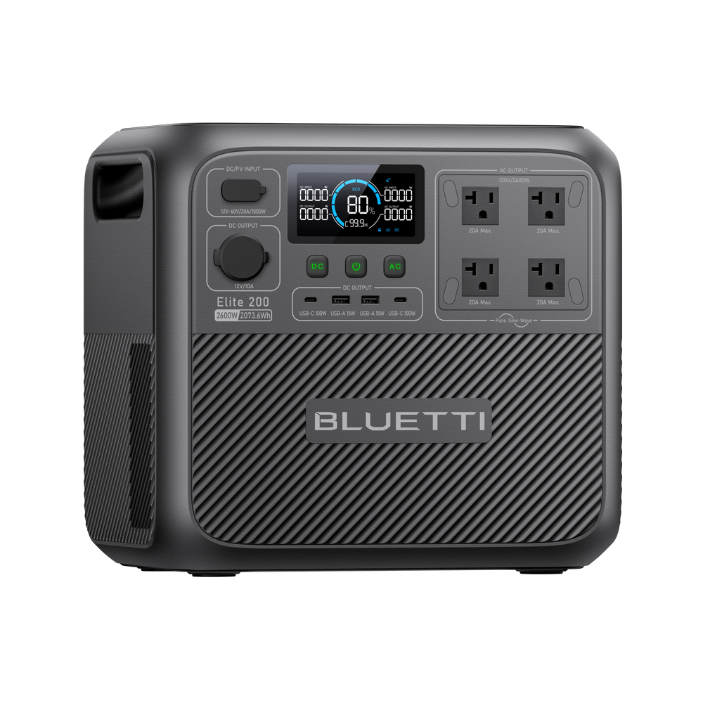 BLUETTI Elite 200 V2 Estação de Energia Portátil | 2.600 W 2.073,6 Wh